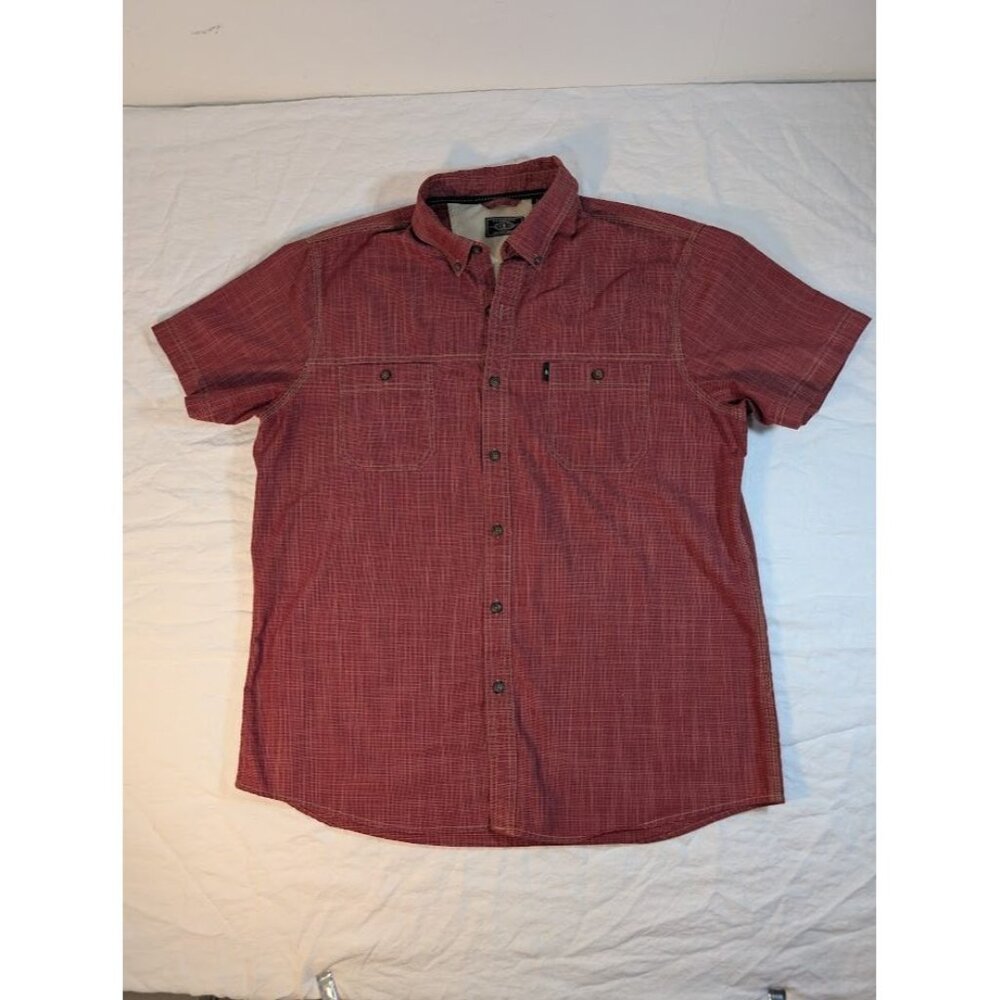 G. H. BASS & CO Red Button Front Shirt, Men's Size XL O20